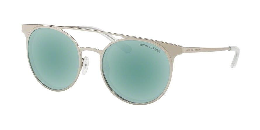 Michael Kors GRAYTON MK1030 Round Sunglasses  113725-SHINY SILVER - TONE 52-19-140 - Color Map silver