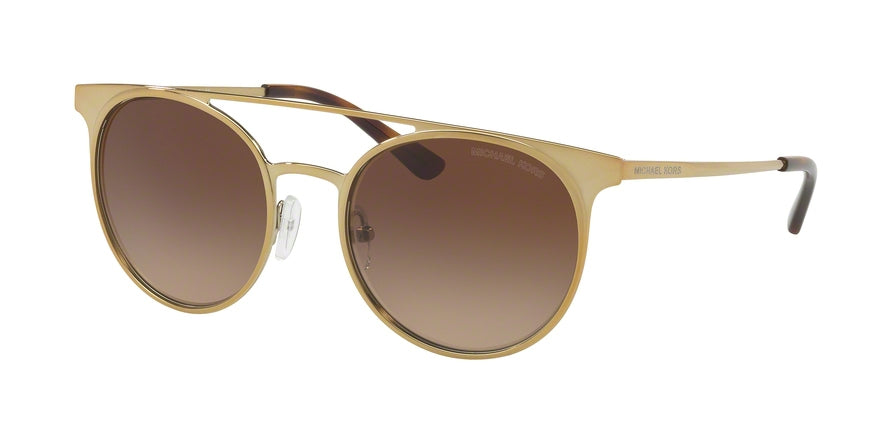 Michael Kors GRAYTON MK1030 Round Sunglasses  116813-SHINY PALE GOLD - TONE 52-19-140 - Color Map gold