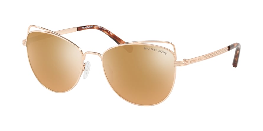 Michael Kors ST. LUCIA MK1035 Cat Eye Sunglasses  11085A-ROSE GOLD 55-17-140 - Color Map pink