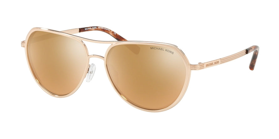 Michael Kors MADRID MK1036 Pilot Sunglasses  11085A-ROSE GOLD 57-15-140 - Color Map gold