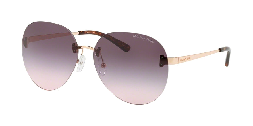 Michael Kors SYDNEY MK1037 Pilot Sunglasses  11085M-ROSE GOLD 60-14-140 - Color Map gold