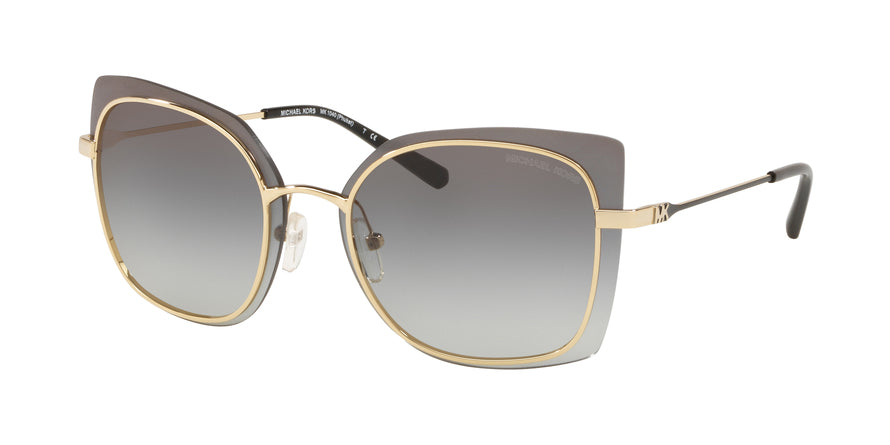 Michael Kors PHUKET MK1040 Square Sunglasses  101411-SHINY PALE GOLD 62-13-140 - Color Map gold