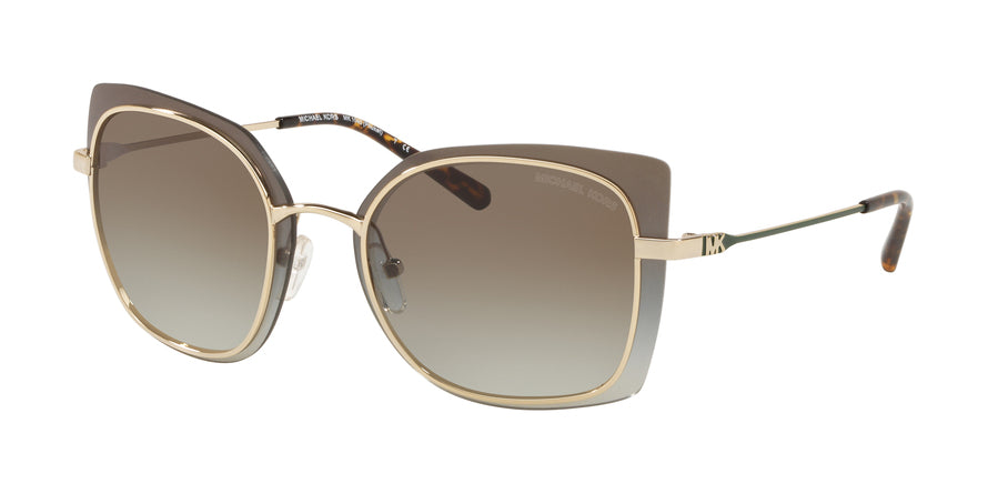 Michael Kors PHUKET MK1040 Square Sunglasses  10148E-SHINY PALE GOLD 62-13-140 - Color Map gold