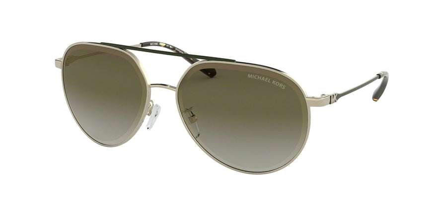 Michael Kors ANTIGUA MK1041 Pilot Sunglasses  10148E-SHINY PALE GOLD 60-15-135 - Color Map gold