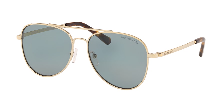 Michael Kors SAN DIEGO MK1045 Pilot Sunglasses  10142V-LIGHT GOLD 56-15-140 - Color Map gold