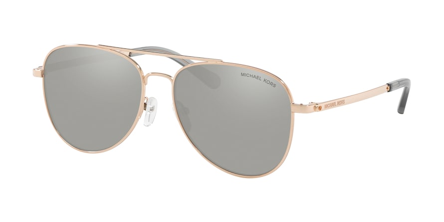 Michael Kors SAN DIEGO MK1045 Pilot Sunglasses  11086G-ROSE GOLD 56-15-140 - Color Map pink