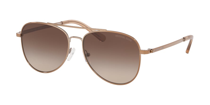 Michael Kors SAN DIEGO MK1045 Pilot Sunglasses  121313-MINK BROWN 56-15-140 - Color Map brown