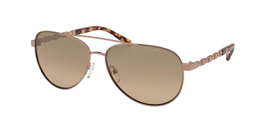 Michael Kors SAN JUAN MK1047 Pilot Sunglasses  11088Z-ROSE GOLD 59-14-140 - Color Map gold