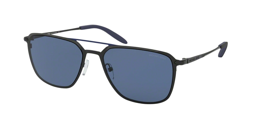 Michael Kors TRENTON MK1050 Pilot Sunglasses  100580-SHINY BLACK 57-18-145 - Color Map black