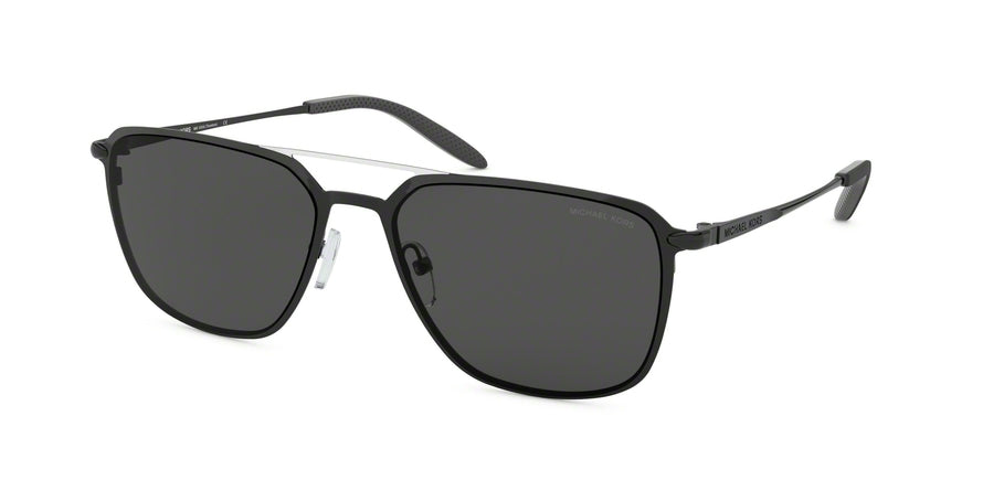 Michael Kors TRENTON MK1050 Pilot Sunglasses  100587-SHINY BLACK 57-18-145 - Color Map black