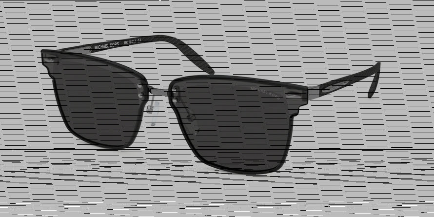 Michael Kors BERLIN MK1051J Square Sunglasses  100587-BLACK  WINDSOR RIM 66-12-145 - Color Map black
