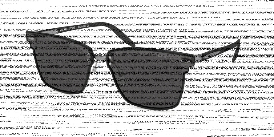 Michael Kors BERLIN MK1051J Square Sunglasses  100587-BLACK  WINDSOR RIM 66-12-145 - Color Map black