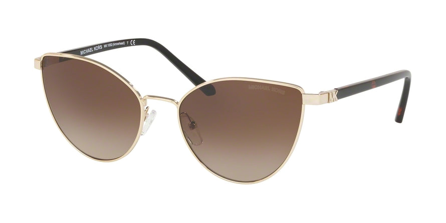 Michael Kors ARROWHEAD MK1052 Cat Eye Sunglasses  101413-PALE GOLD 57-18-140 - Color Map gold