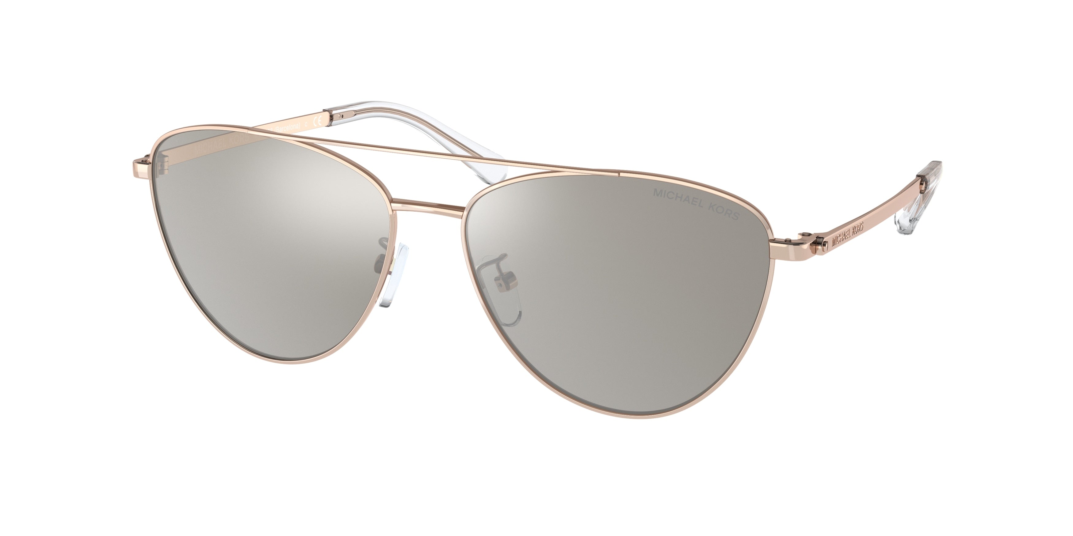 Michael Kors BARCELONA MK1056 Pilot Sunglasses  10026G-Rose Gold 58-140-15 - Color Map Gold