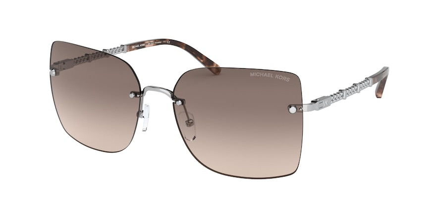 Michael Kors AURELIA MK1057 Square Sunglasses  100113-SILVER 60-17-145 - Color Map silver