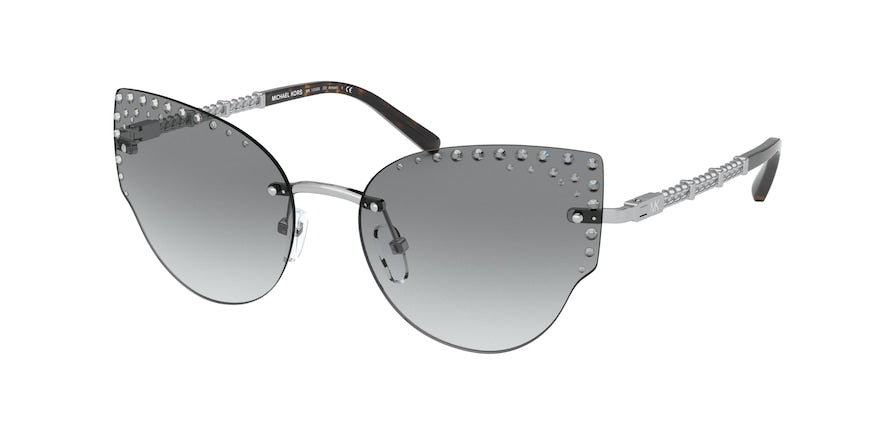 Michael Kors ST. ANTON MK1058B Cat Eye Sunglasses  100111-SILVER 57-17-140 - Color Map silver