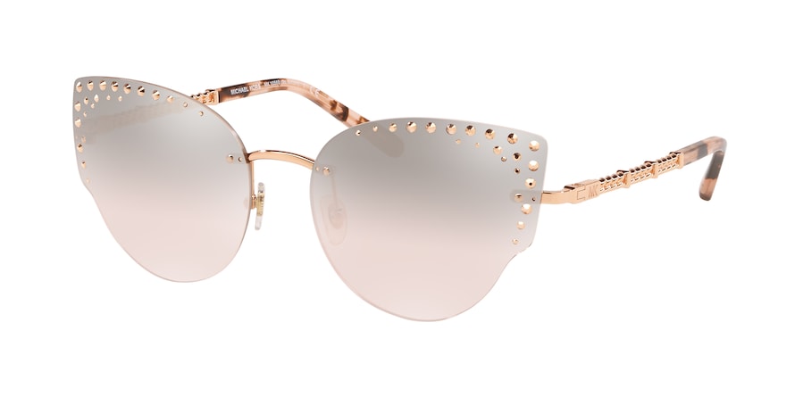 Michael Kors ST. ANTON MK1058B Cat Eye Sunglasses  11088Z-ROSE GOLD 57-17-140 - Color Map gold