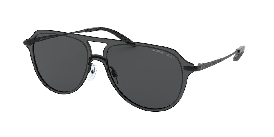 Michael Kors LORIMER MK1061 Pilot Sunglasses  120287-DARK GREY SOLID 57-15-145 - Color Map black