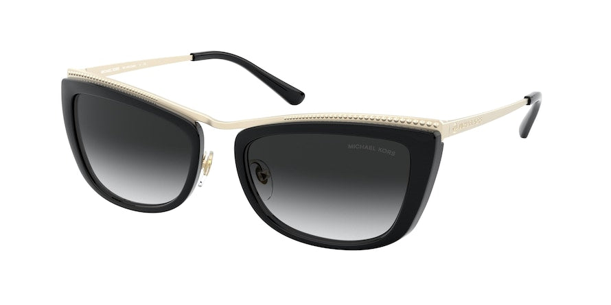 Michael Kors ZARIA MK1064 Rectangle Sunglasses  10148G-LIGHT GOLD 56-19-145 - Color Map gold