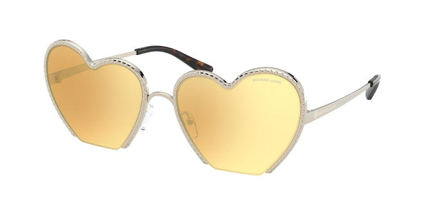 Michael Kors HEART BREAKER MK1068 Irregular Sunglasses  10147J-LIGH GOLD 60-18-140 - Color Map gold