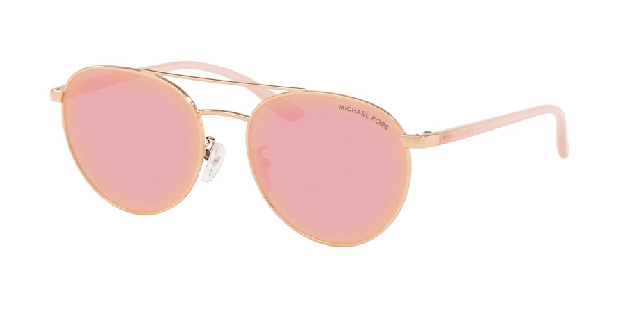 Michael Kors HARTLEY MK1070 Round Sunglasses  11084Z-ROSE GOLD 54-17-140 - Color Map pink
