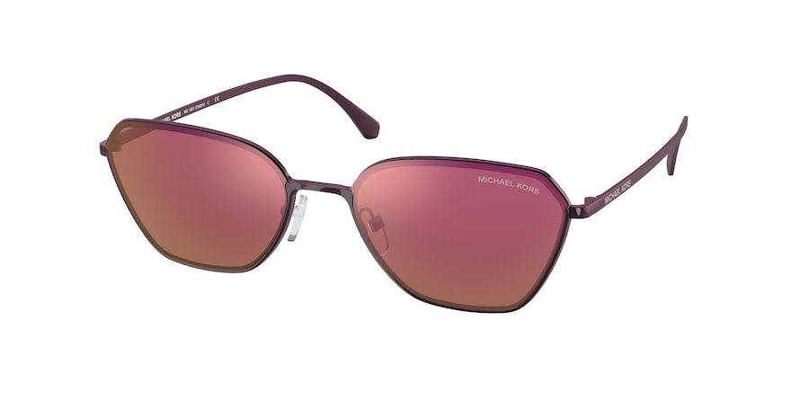 Michael Kors DELPHI MK1081 Irregular Sunglasses  1125D0-CORDOVAN 56-18-140 - Color Map purple/reddish