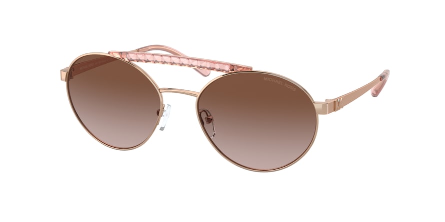 Michael Kors MILOS MK1083 Pilot Sunglasses  110813-ROSE GOLD 55-18-140 - Color Map pink