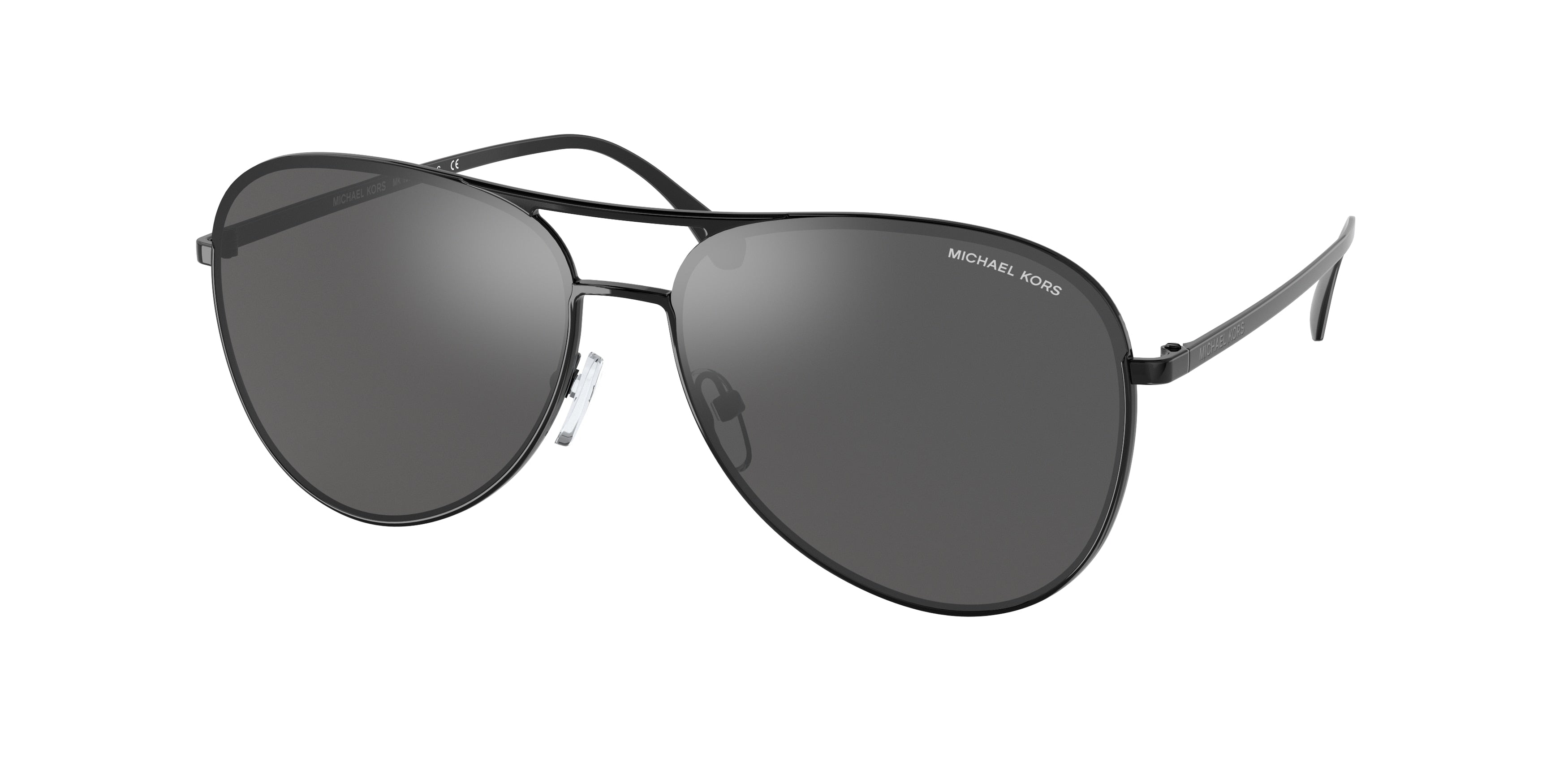 Michael Kors KONA MK1089 Pilot Sunglasses  10056G-Shiny Black 59-140-14 - Color Map Black