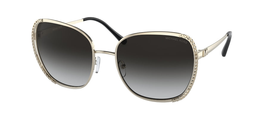 Michael Kors AMSTERDAM MK1090 Square Sunglasses  10148G-LIGHT GOLD 59-20-145 - Color Map gold