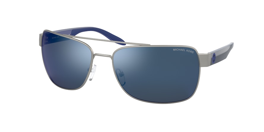 Michael Kors MALCOM MK1094 Pillow Sunglasses  123555-MATTE SILVER 65-17-130 - Color Map silver
