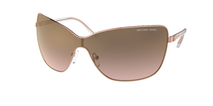 Michael Kors JUNEAU MK1097 Irregular Sunglasses  11086F-ROSE GOLD 43-143-115 - Color Map pink