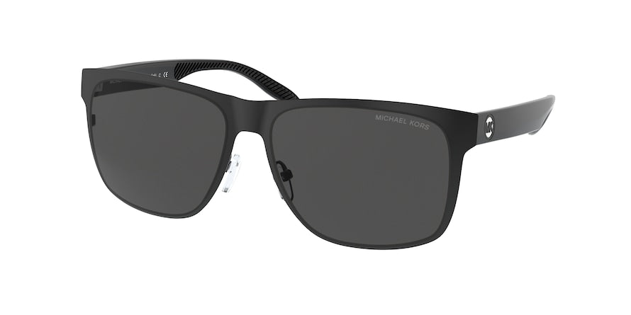 Michael Kors KODIAK MK1103 Rectangle Sunglasses  100487-MATTE BLACK 58-15-145 - Color Map black