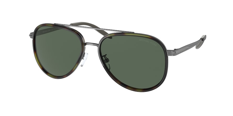 Michael Kors RICHMOND MK1104 Pilot Sunglasses  100371-SHINY GUNMETAL 57-16-145 - Color Map gunmetal