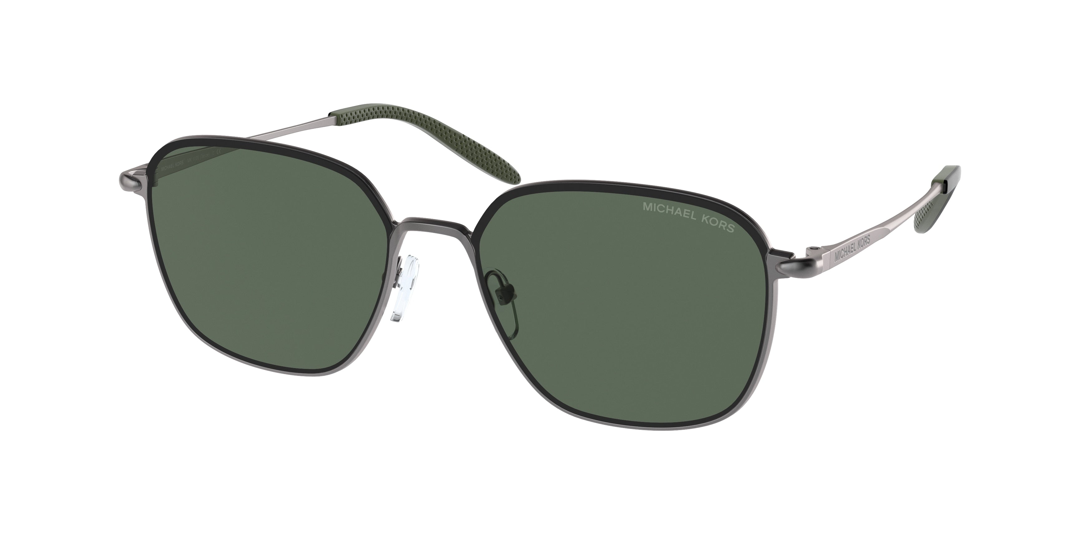 Michael Kors TAHOE MK1105 Square Sunglasses  100371-Matte Gunmetal 56-145-16 - Color Map Grey