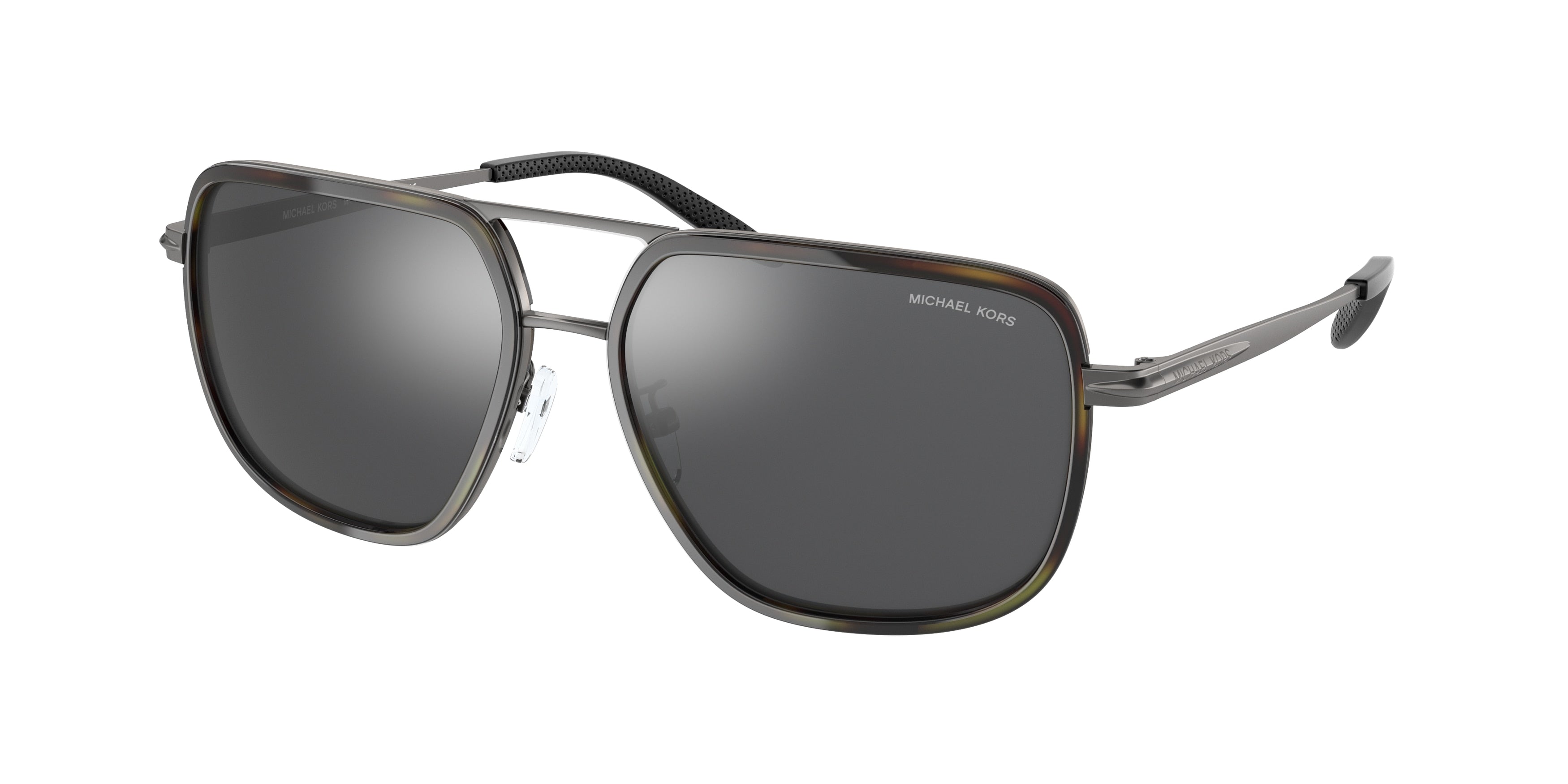 Michael Kors DEL RAY MK1110 Rectangle Sunglasses  10026G-Matte Gunmetal 59-145-16 - Color Map Grey