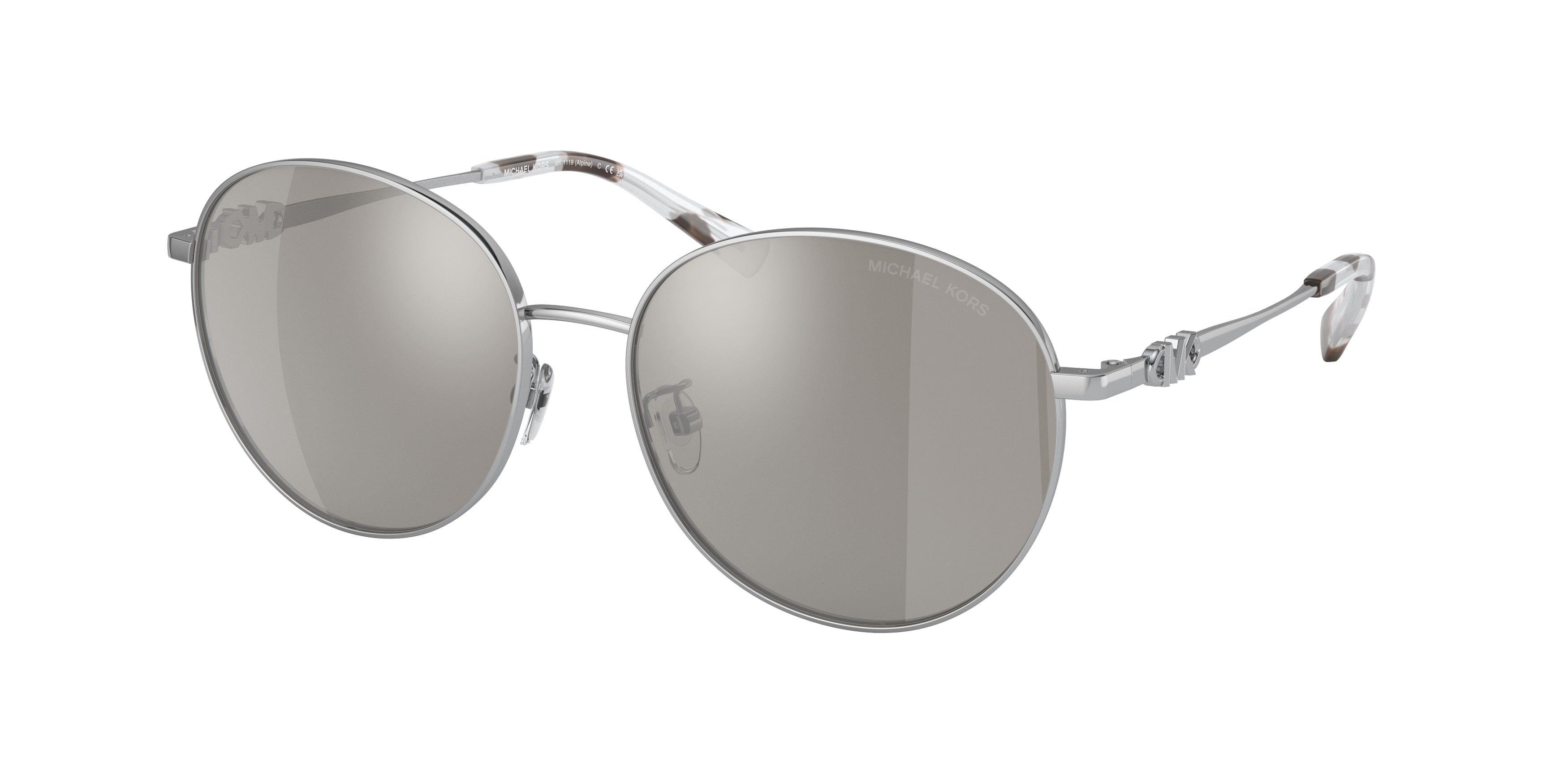 Michael Kors ALPINE MK1119 Round Sunglasses  11536G-Silver 57-140-16 - Color Map Silver