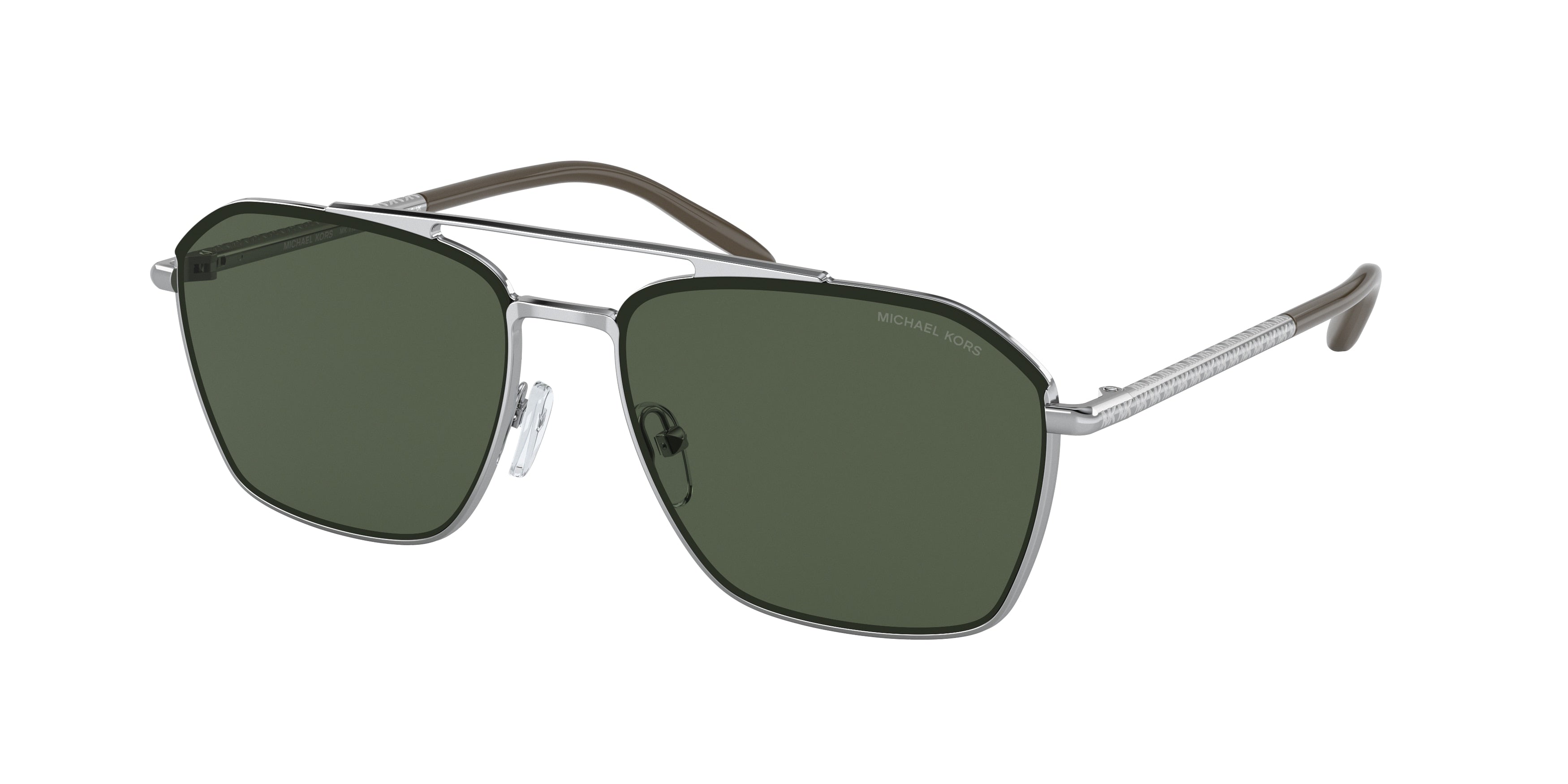 Michael Kors MATTERHORN MK1124 Pilot Sunglasses  115382-Shiny Silver 56-145-16 - Color Map Silver