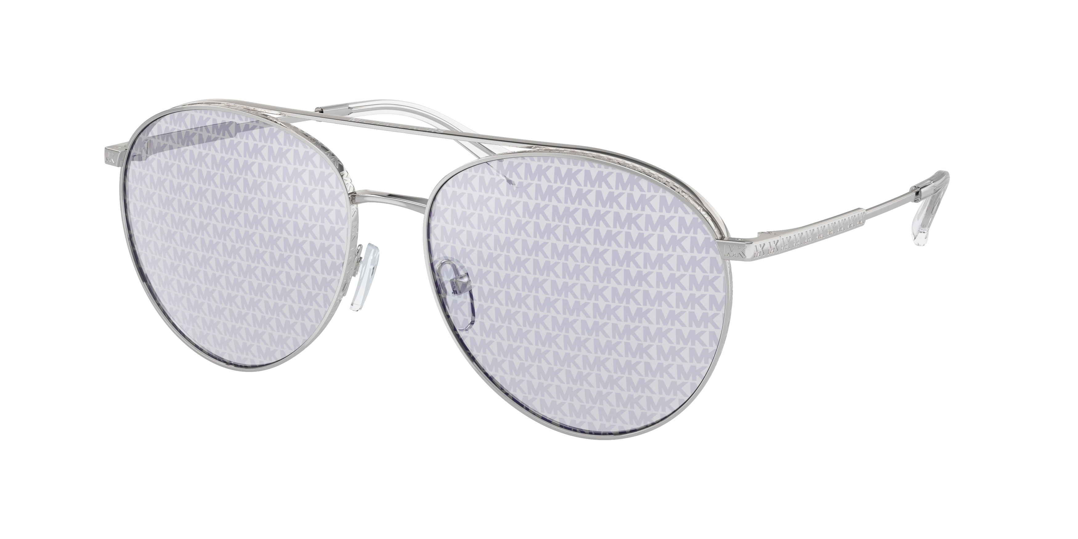 Michael Kors ARCHES MK1138 Pilot Sunglasses  1153R0-Silver 58-145-16 - Color Map Silver
