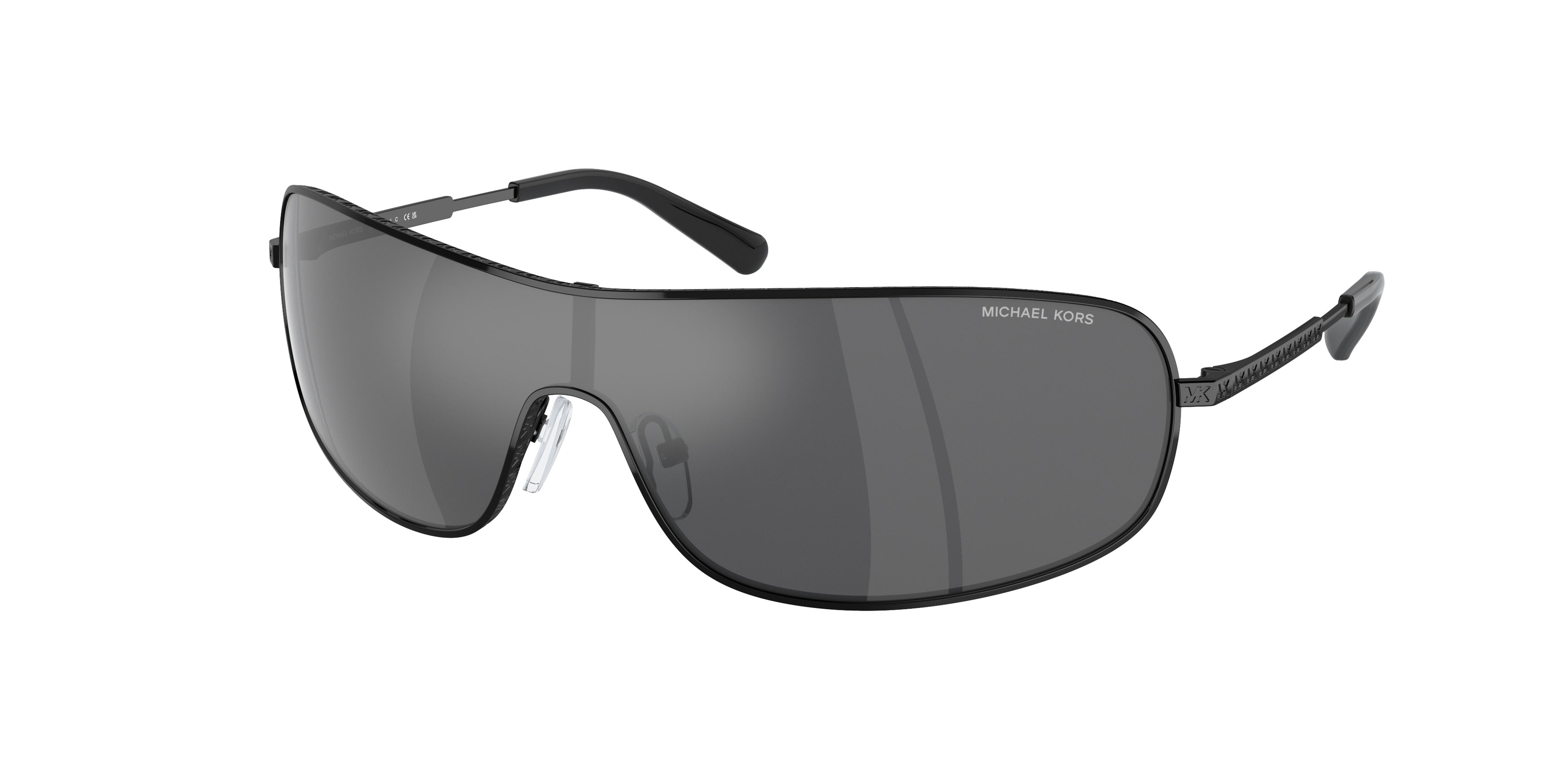 Michael Kors AIX MK1139 Rectangle Sunglasses  10056G-Black 38-120-138 - Color Map Black