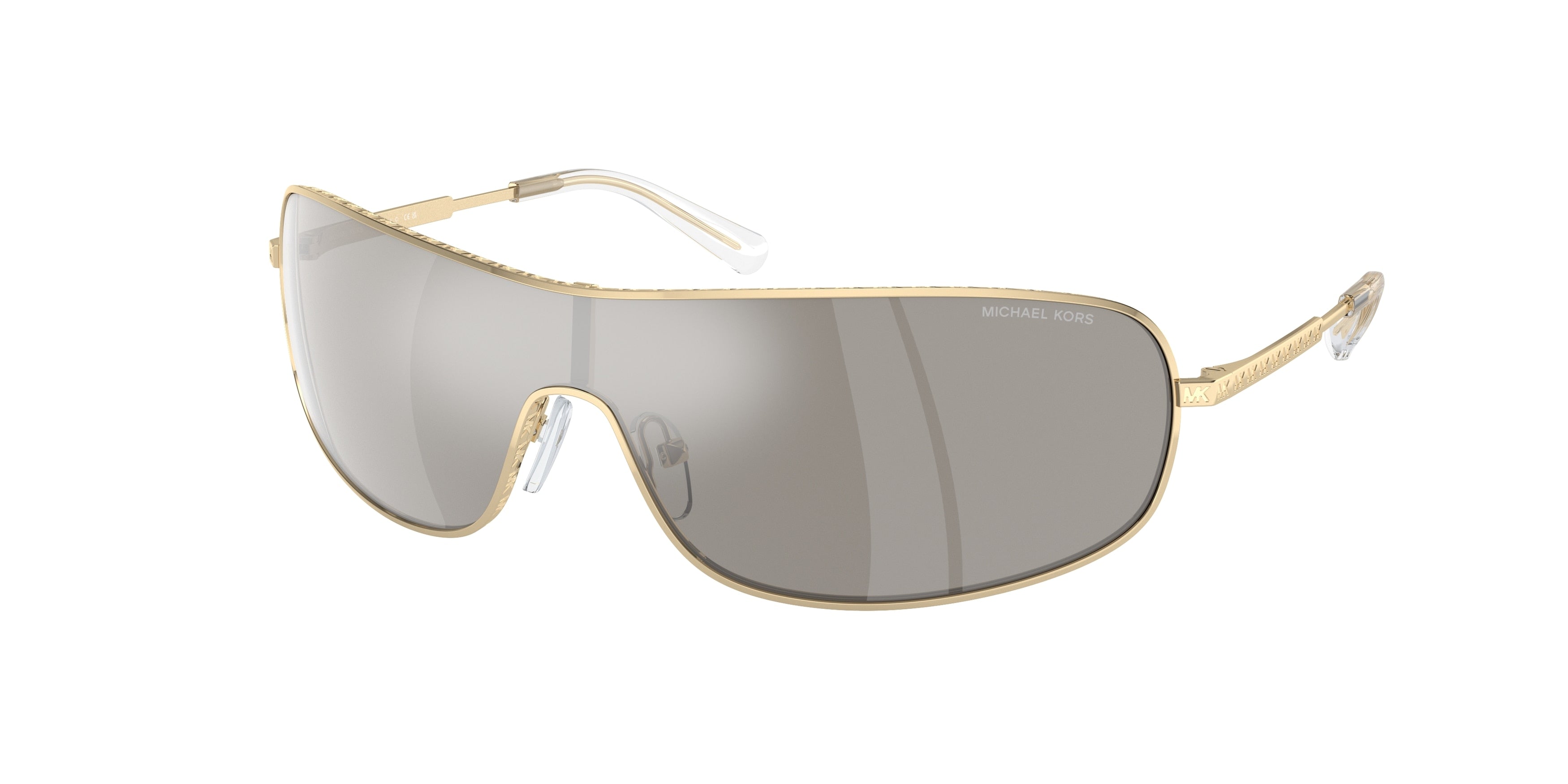 Michael Kors AIX MK1139 Rectangle Sunglasses  10146G-Light Gold 38-120-138 - Color Map Gold