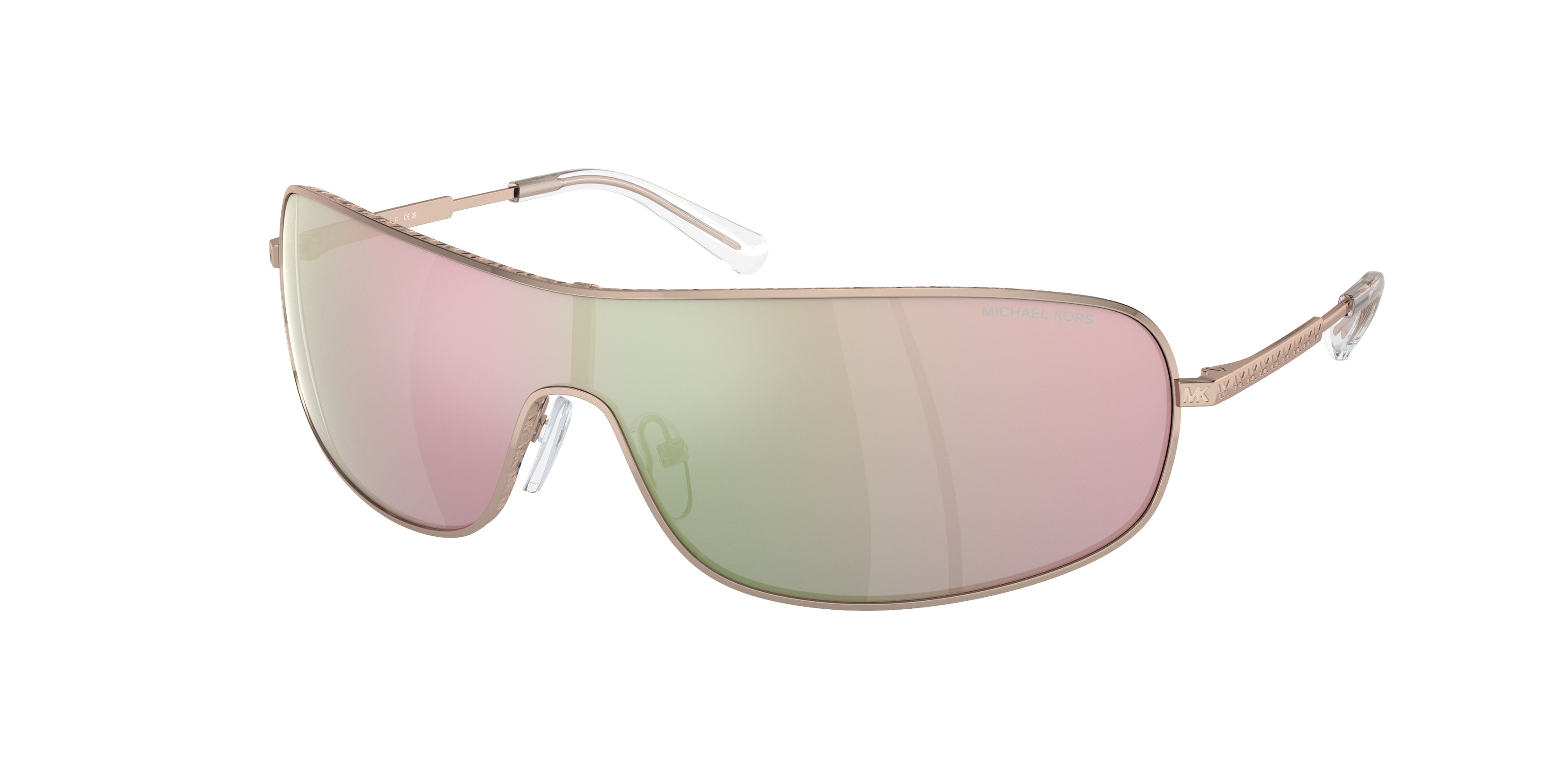Michael Kors AIX MK1139 Rectangle Sunglasses  11084Z-Rose Gold 38-120-138 - Color Map Gold