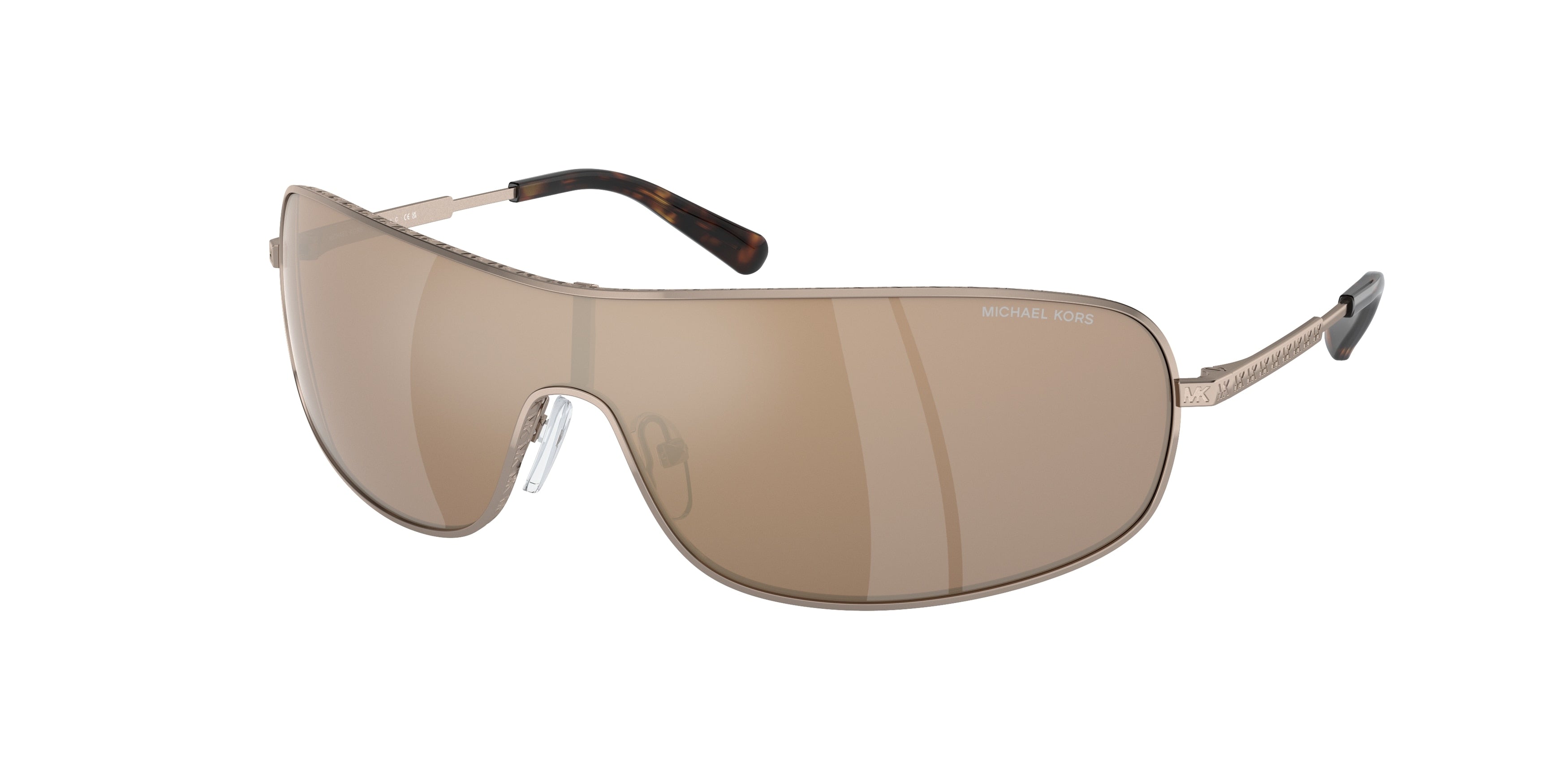 Michael Kors AIX MK1139 Rectangle Sunglasses  12137P-Mink 38-120-138 - Color Map Brown