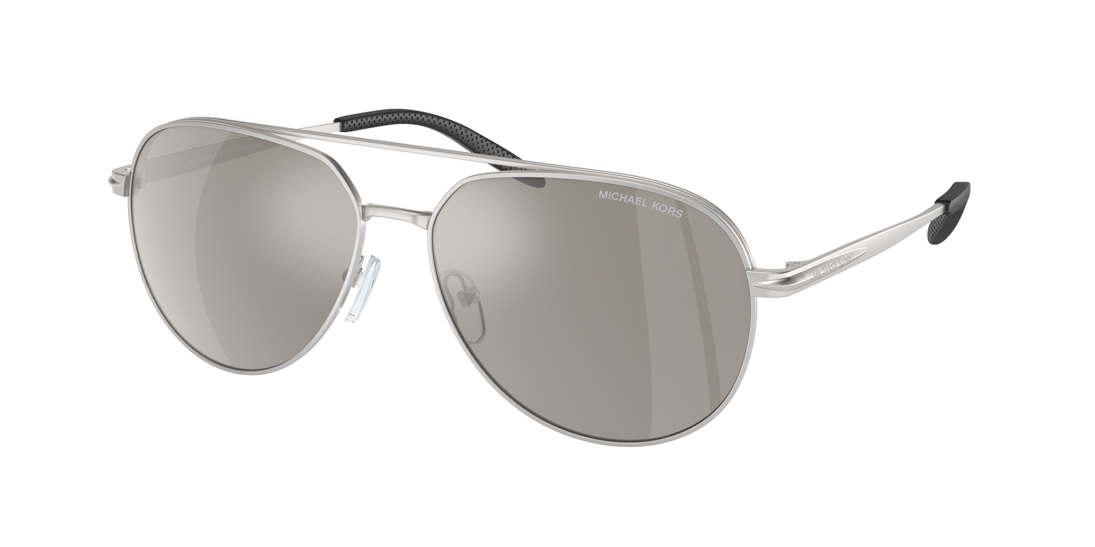Michael Kors HIGHLANDS MK1142 Pilot Sunglasses  10036G-Matte Silver 60-145-15 - Color Map Silver