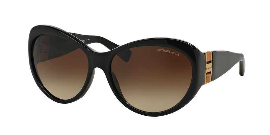 Michael Kors BRAZIL MK2002QM Cat Eye Sunglasses  300513-BLACK 60-16-125 - Color Map black