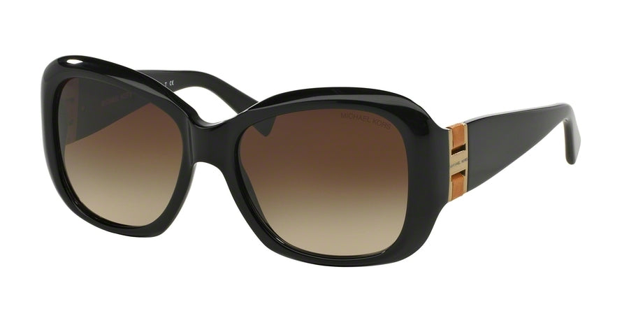 Michael Kors PANAMA MK2004Q Square Sunglasses  300513-BLACK 55-17-135 - Color Map black