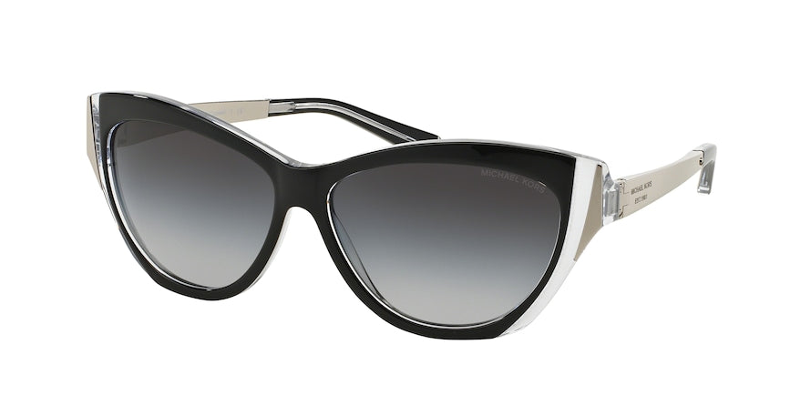 Michael Kors CANEEL (F) MK2005F Cat Eye Sunglasses  303311-BLACK CRYSTAL 57-13-135 - Color Map black