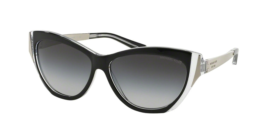 Michael Kors CANEEL MK2005 Cat Eye Sunglasses  303311-BLACK CRYSTAL 57-13-135 - Color Map black