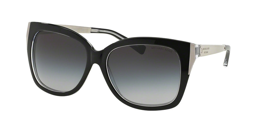 Michael Kors TAORMINA (F) MK2006F Square Sunglasses  303311-BLACK CRYSTAL 57-16-135 - Color Map black