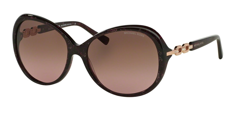 Michael Kors ANDORRA (F) MK2008BF Round Sunglasses  304014-PINK SPARKLE 58-16-140 - Color Map pink