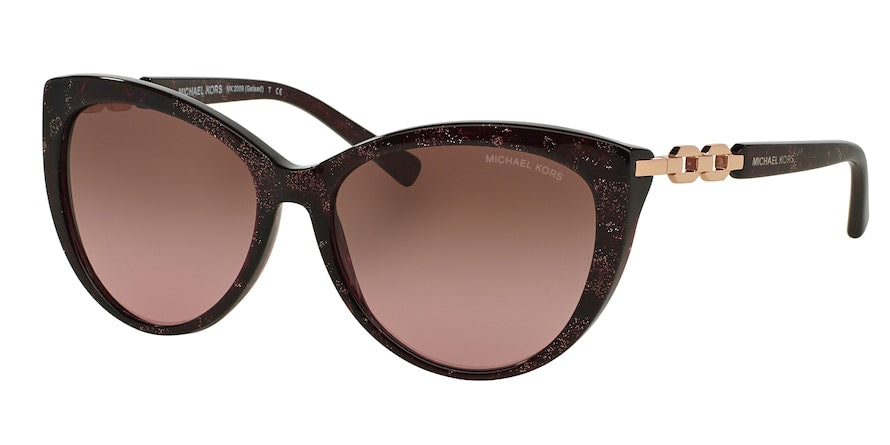 Michael Kors GSTAAD MK2009 Cat Eye Sunglasses  304014-PINK SPARKLE 56-16-135 - Color Map pink